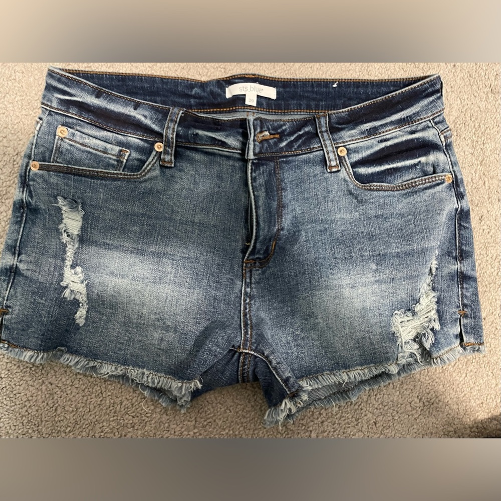 Women's Distressed Denim Shorts